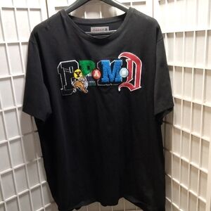 Big And Tall Black Pyramid Multicolor Logo Tee